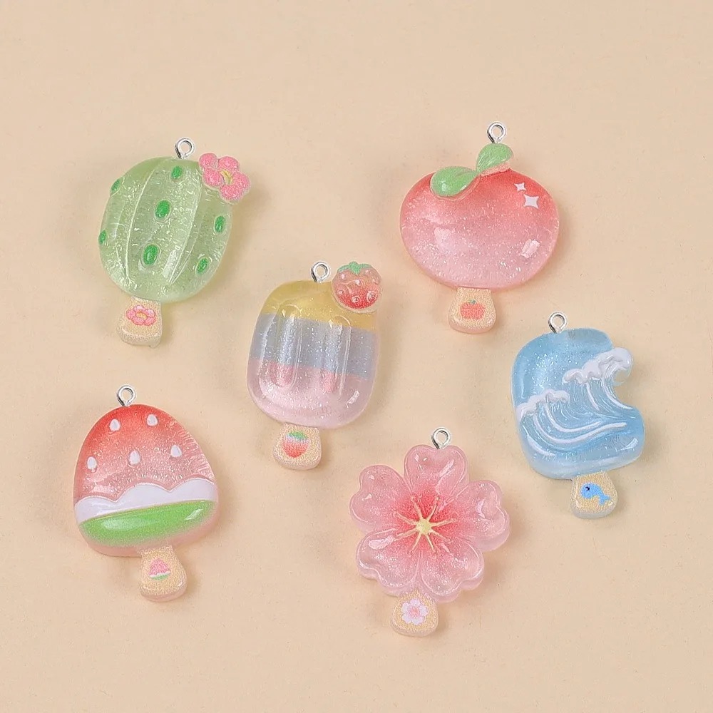 Resin Craft Material - 10 stuks Kawaii zomer ijslolly hars