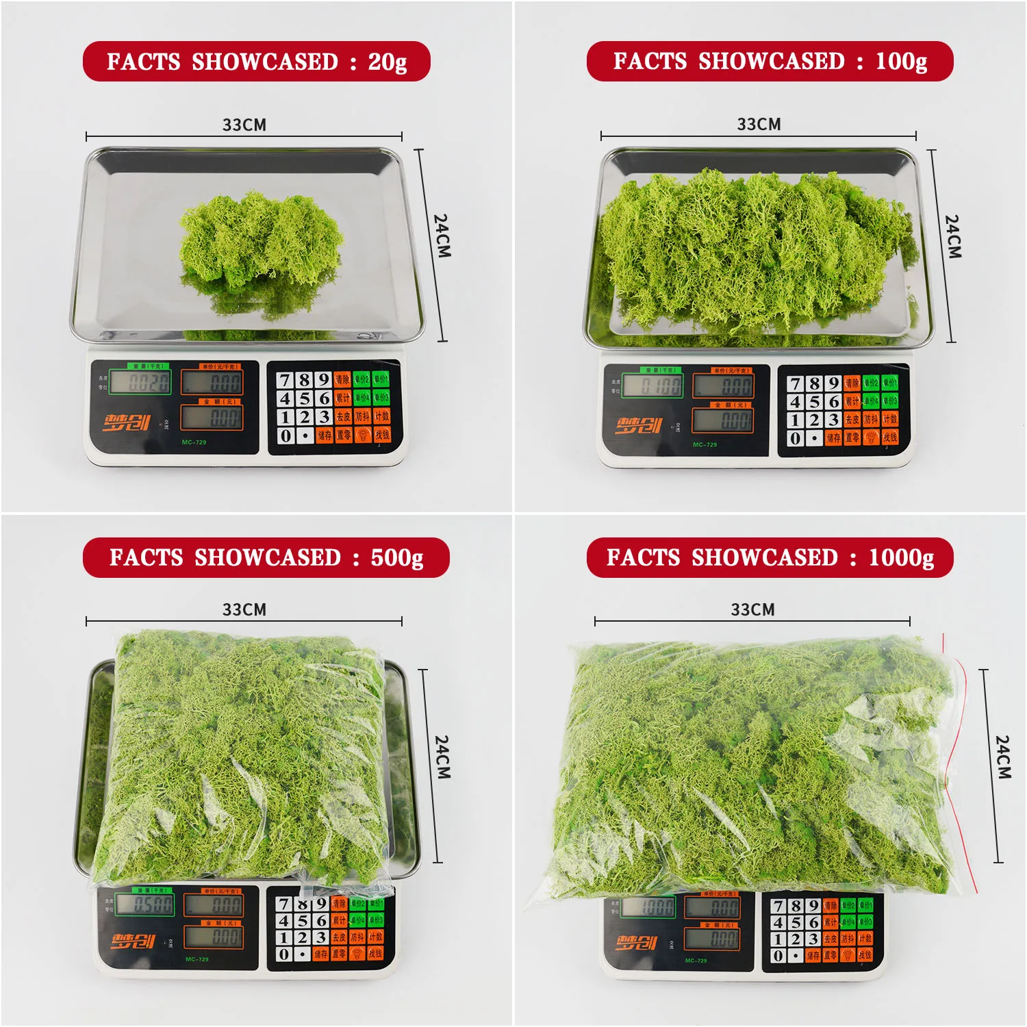 20-200g Kunstmatige Groene Pla - Terrarium Moss Art recensie en prijs