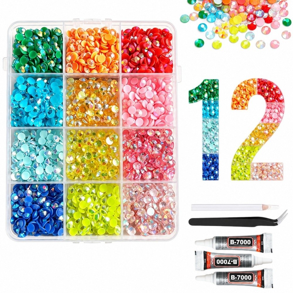 Multicolor hars strass steentj - Resin Jewelry Kit recensie en prijs
