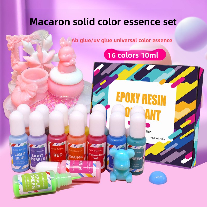 16 Kleur 10 ml Macaron Effen K - Resin Pigment Set recensie en prijs
