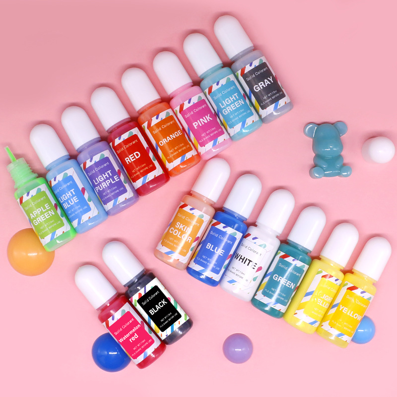 16 Kleur 10 ml Macaron Effen K - Resin Pigment Set recensie en prijs