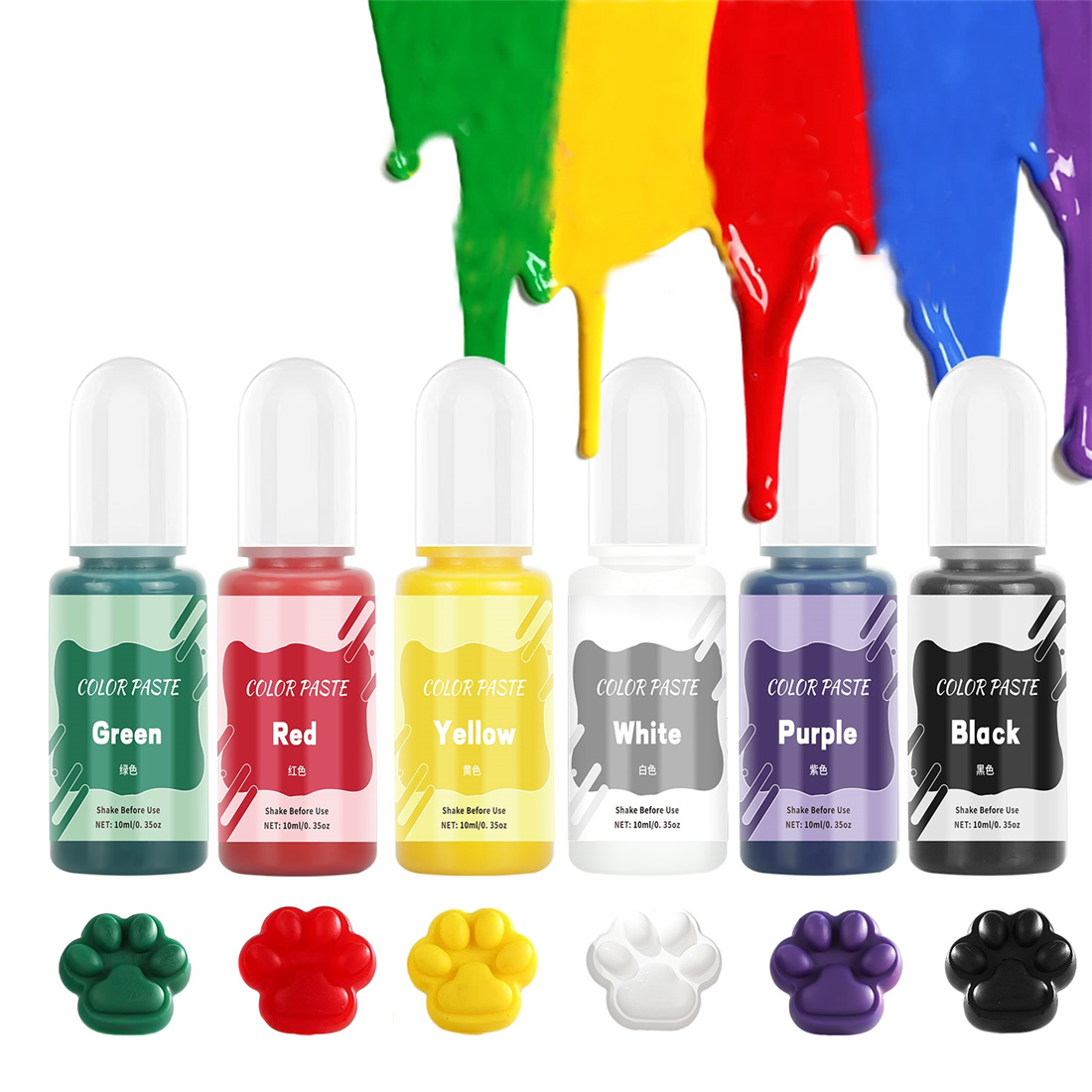 10ml Effen Kleur Plakken Hoge  - Resin Pigment Set recensie en prijs