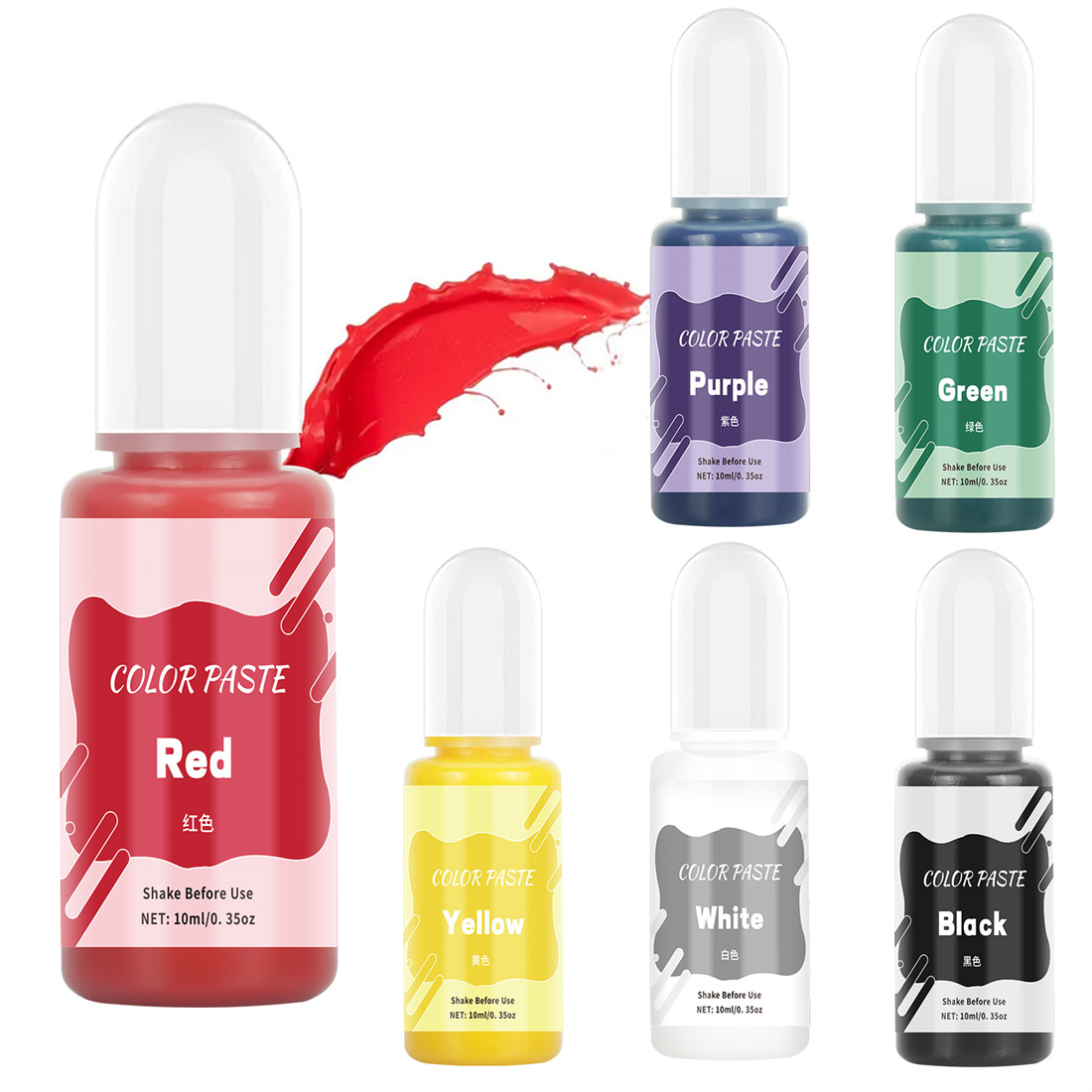 10ml Effen Kleur Plakken Hoge  - Resin Pigment Set recensie en prijs