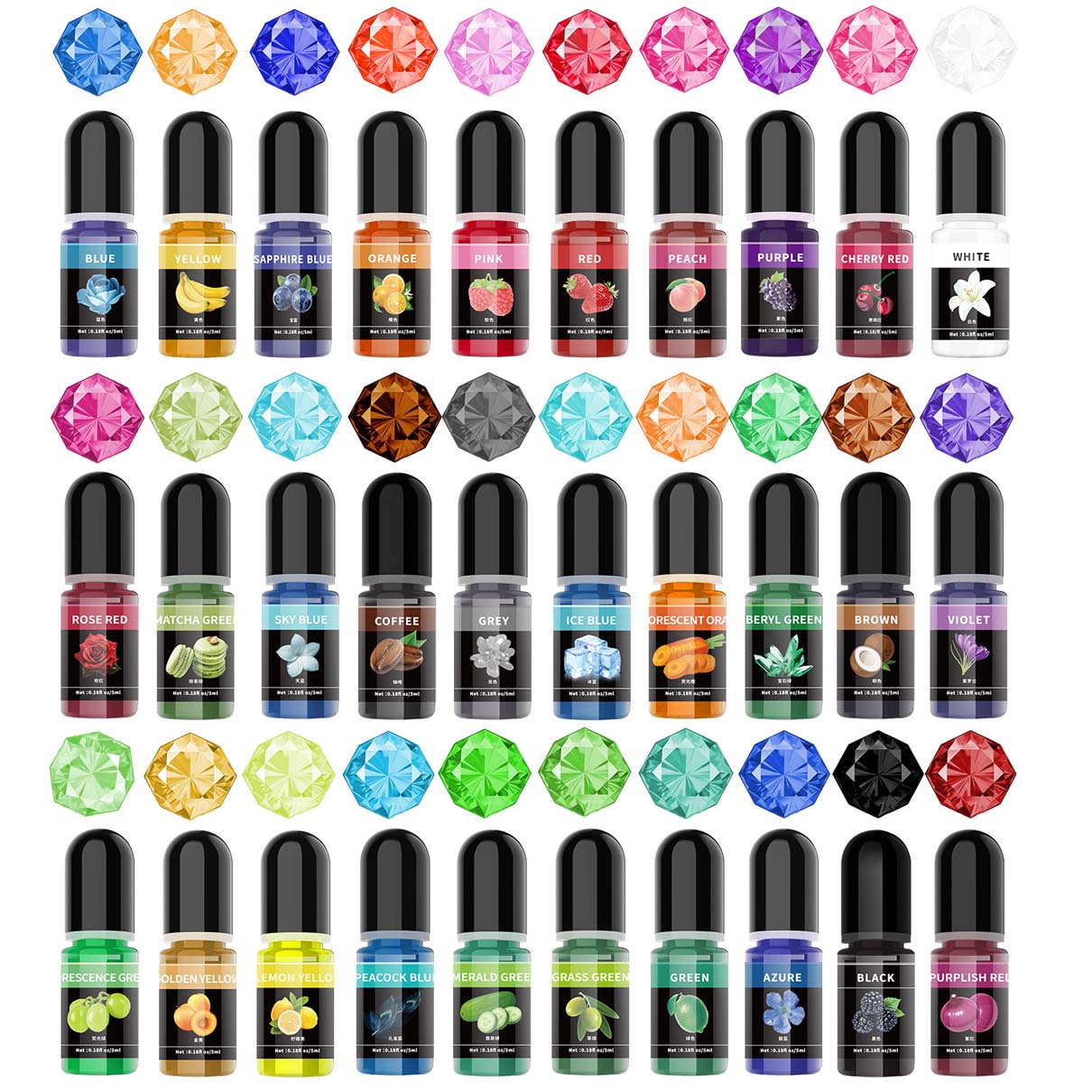5 ml/Fles Epoxyhars Pigment Vl - Resin Pigment Set recensie en prijs